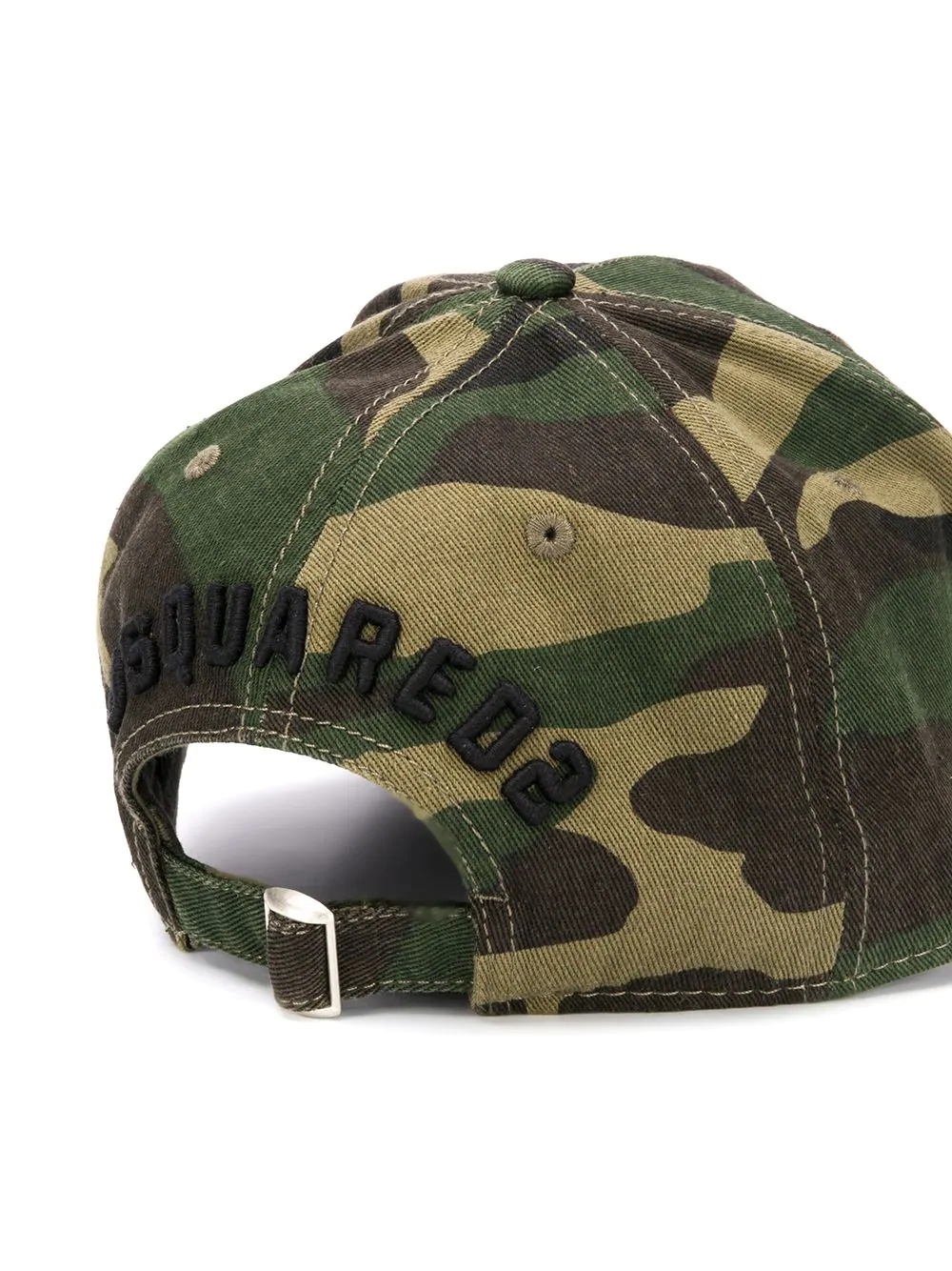 logo camouflage print cap - 2