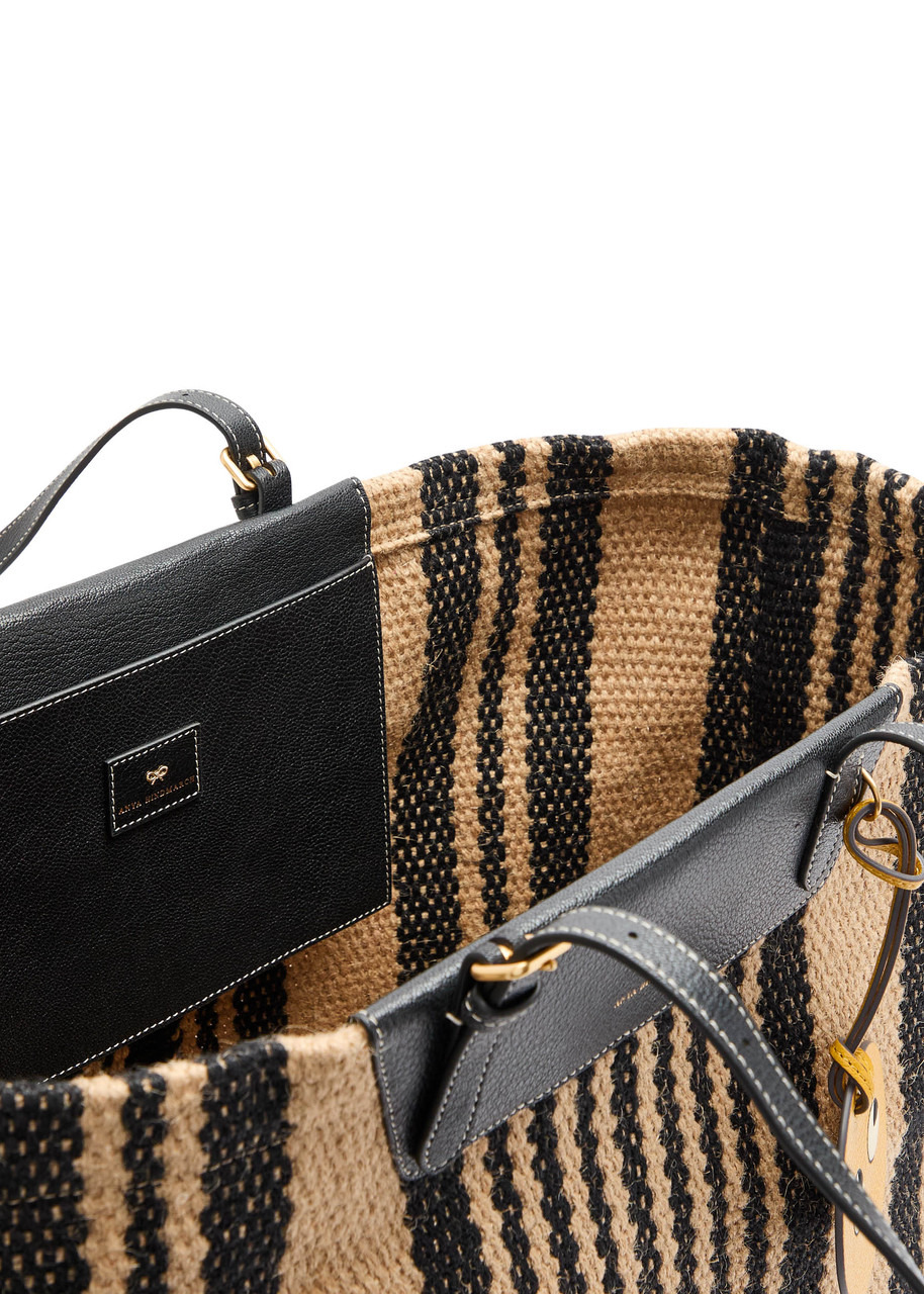 Anya Hindmarch Striped Raffia Tote - 4