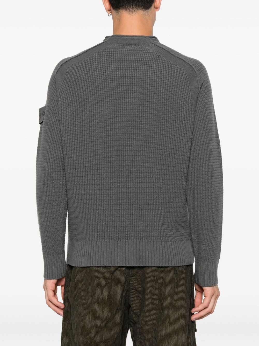 raglan-sleeve wool sweatshirt - 4
