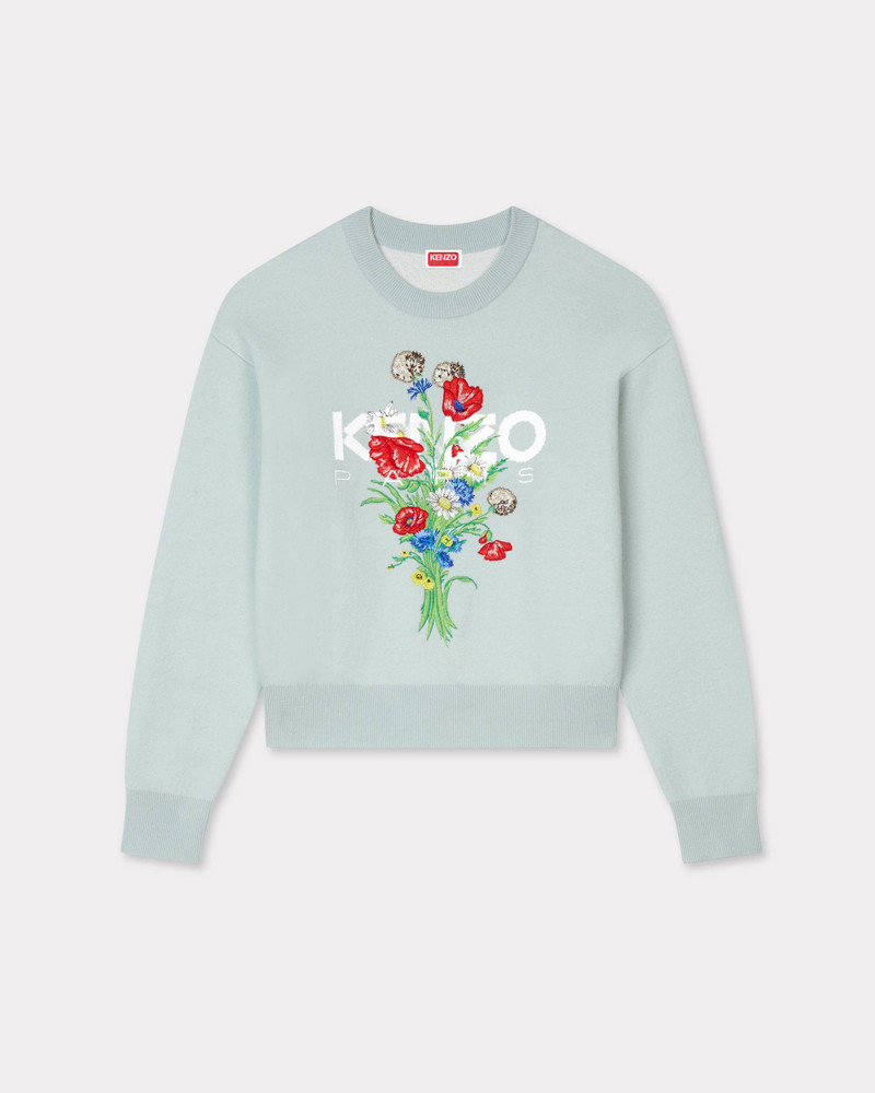 'KENZO Archive Bouquet' embroidered jumper in cotton wool 1