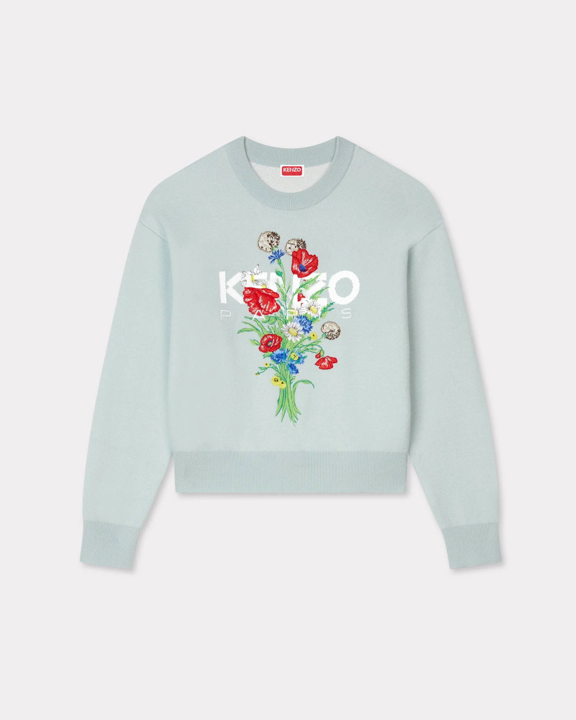 'KENZO Archive Bouquet' embroidered jumper in cotton wool - 1
