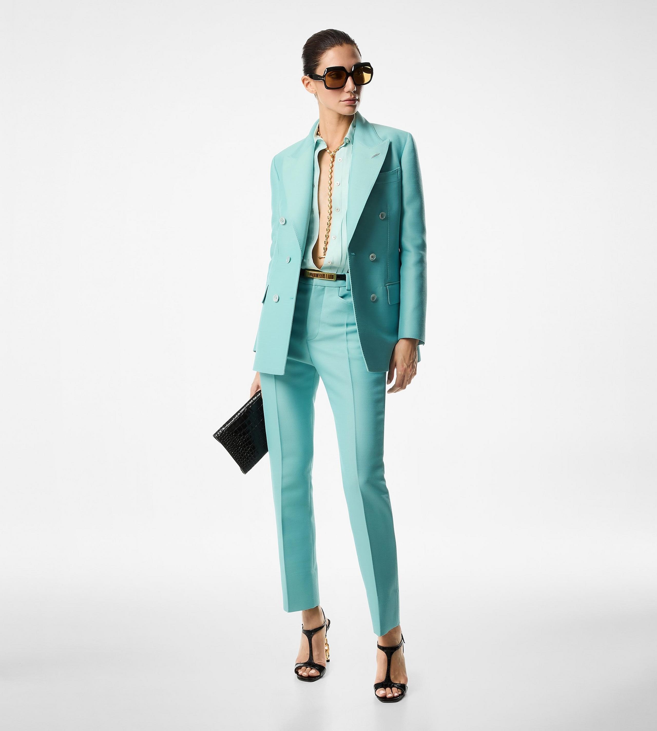 SILK BATISTE SHIRT WITH PLISSE PLASTRON - 3