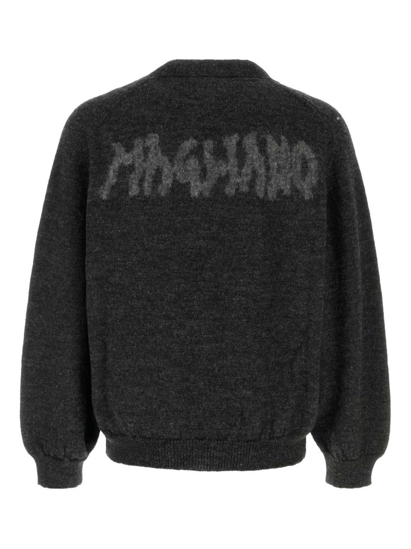 MAGLIANO logo-embellishment wool cardigan outlook