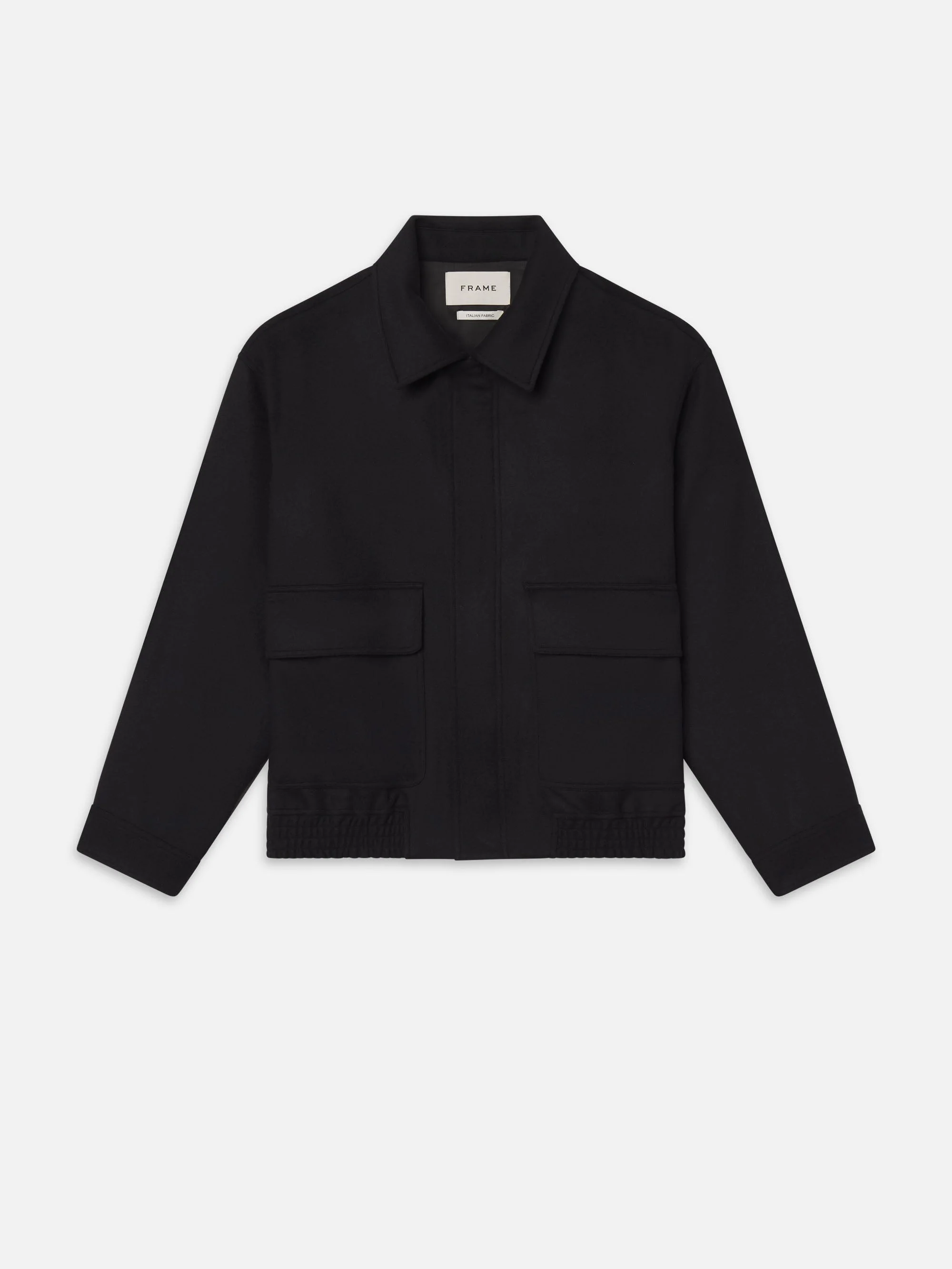 Wool Cashmere Blouson in Black - 1