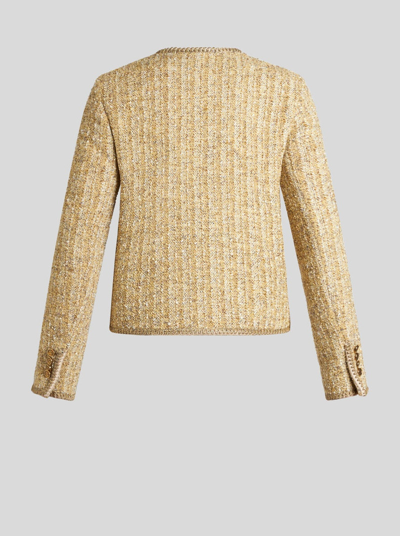 BOUCLÉ JACKET WITH PEGASO BUTTONS 6