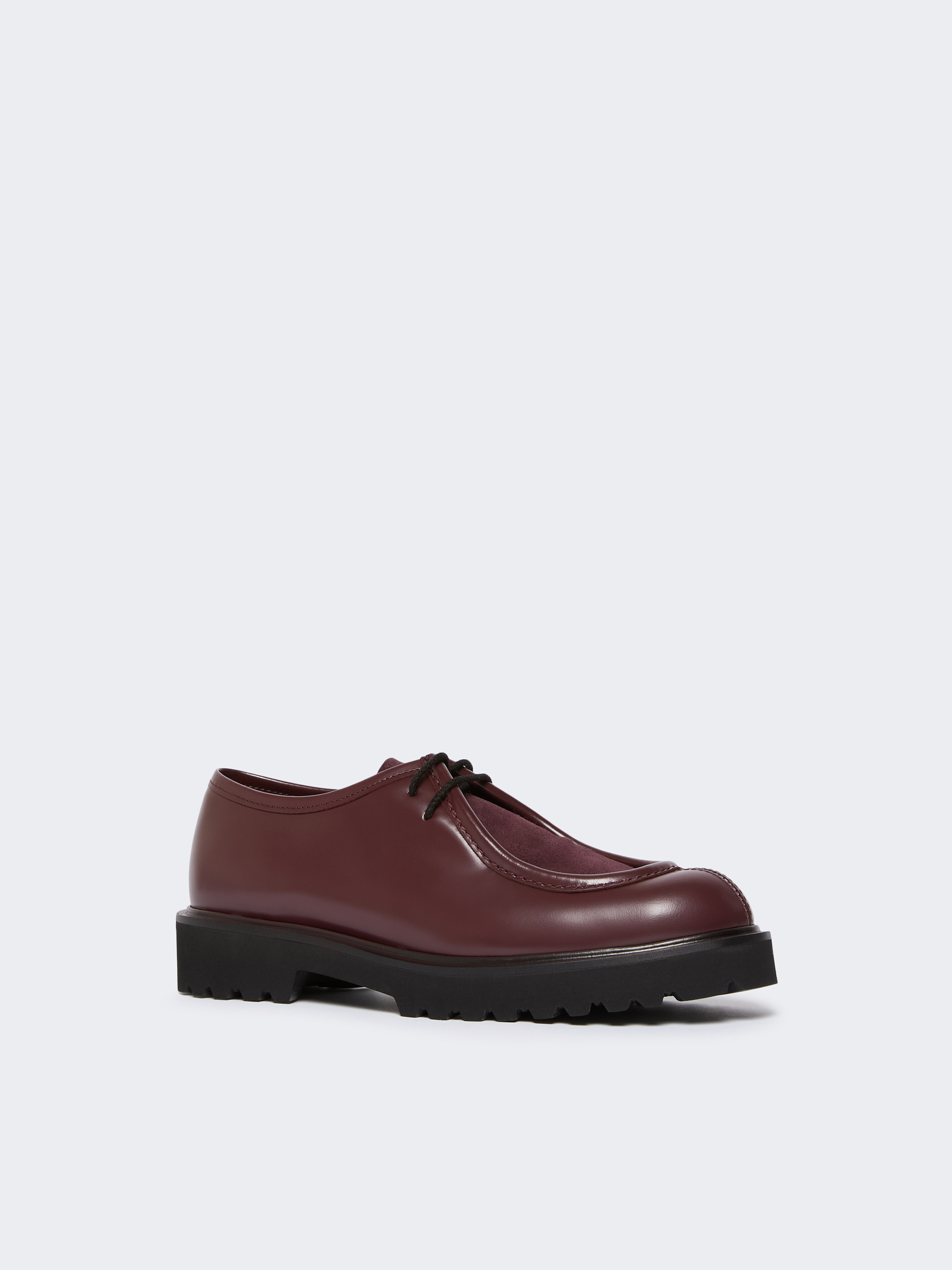 TRACKLACEUP Leather and suede lace-up shoes - 2