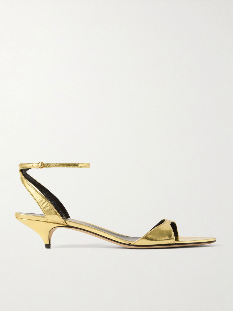 Vika leather sandals Gold - 1