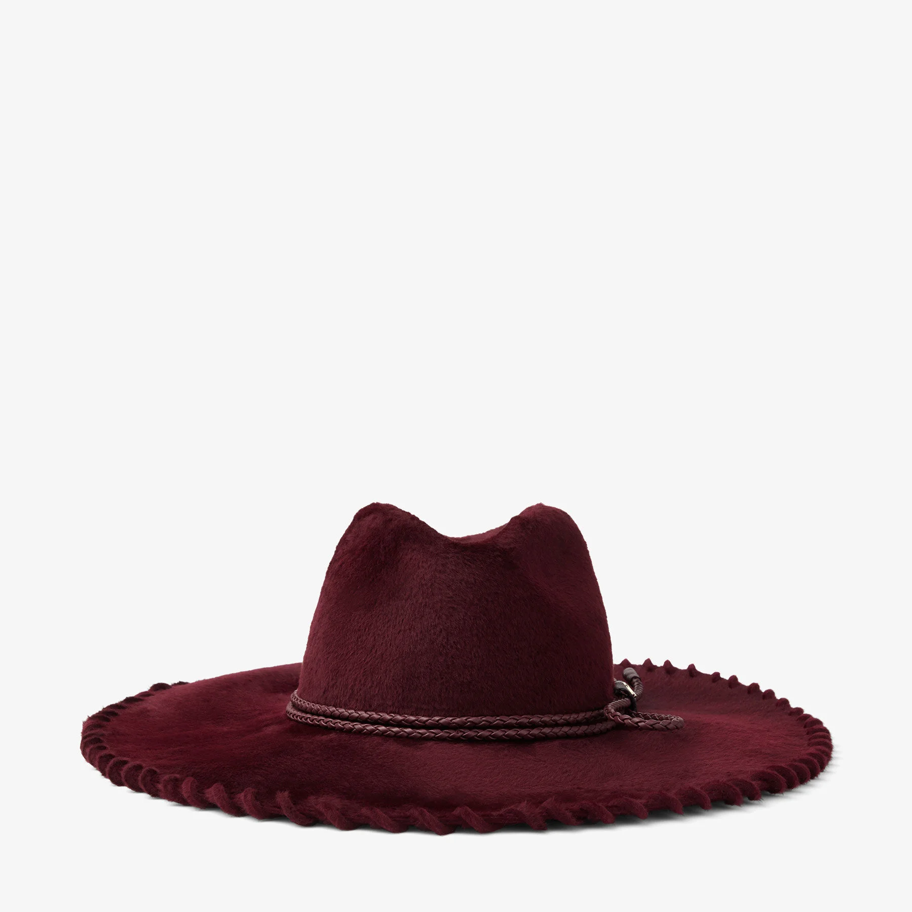 Dori Deep Merlot Felt Hat - 1