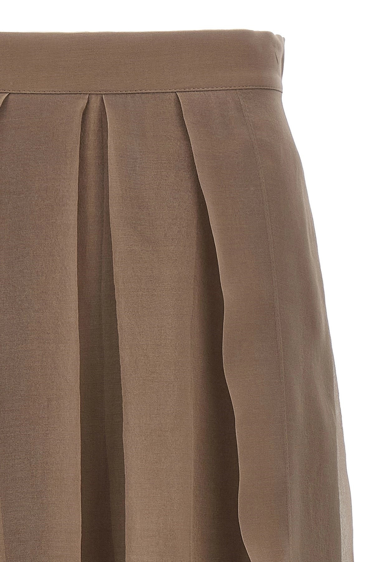 Brunello Cucinelli Women 'Paneled Circle' Skirt - 3