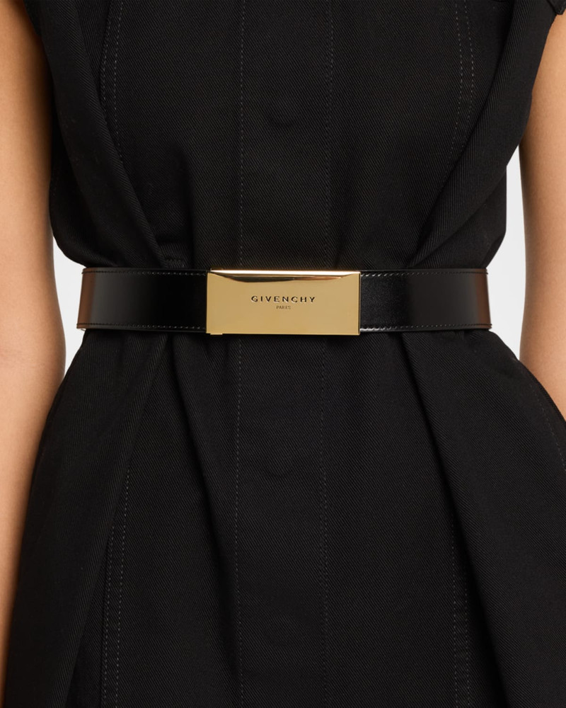 Givenchy Label Belt in Box Leather outlook