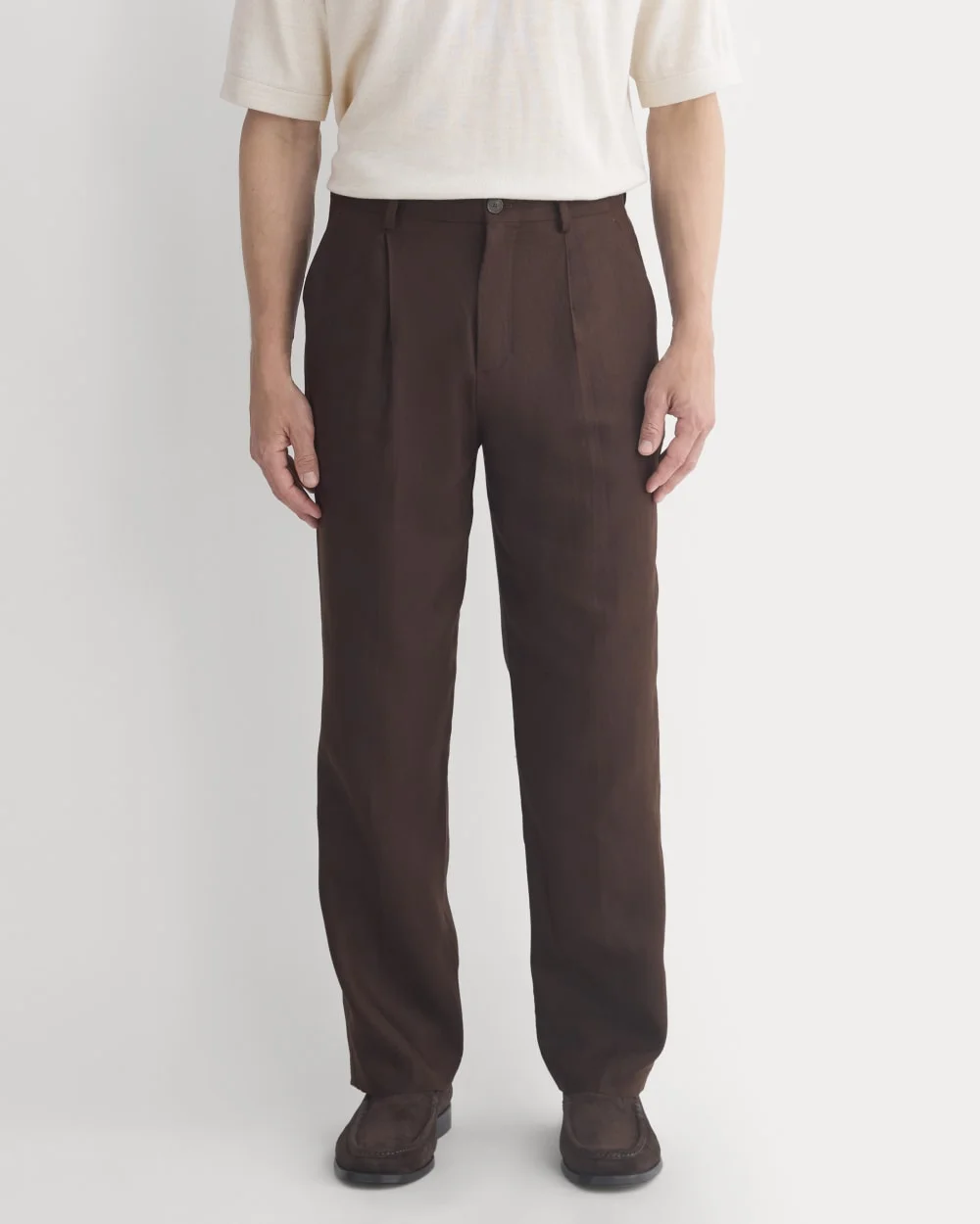 SOYEUX LINEN PLEATED TROUSER - 1