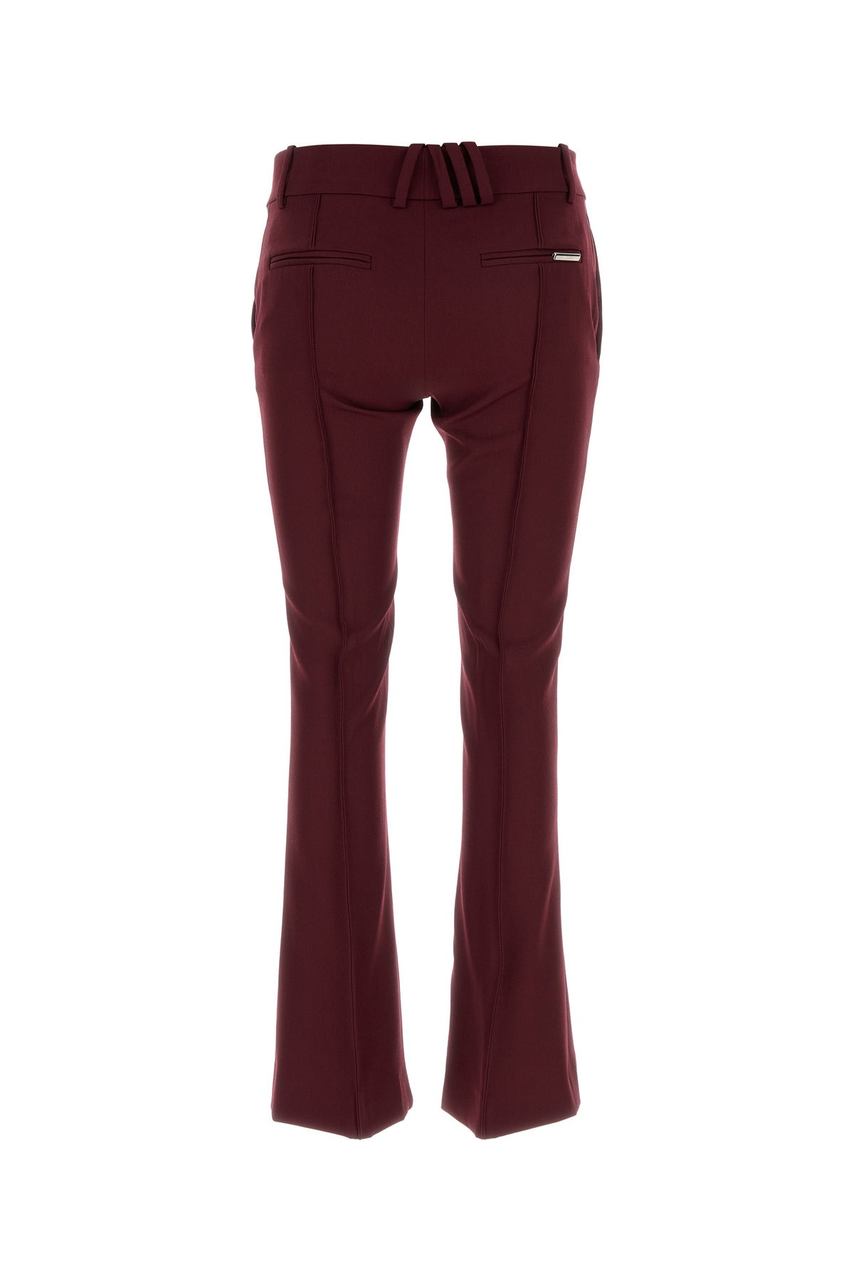 Plum gabardine pant - 2