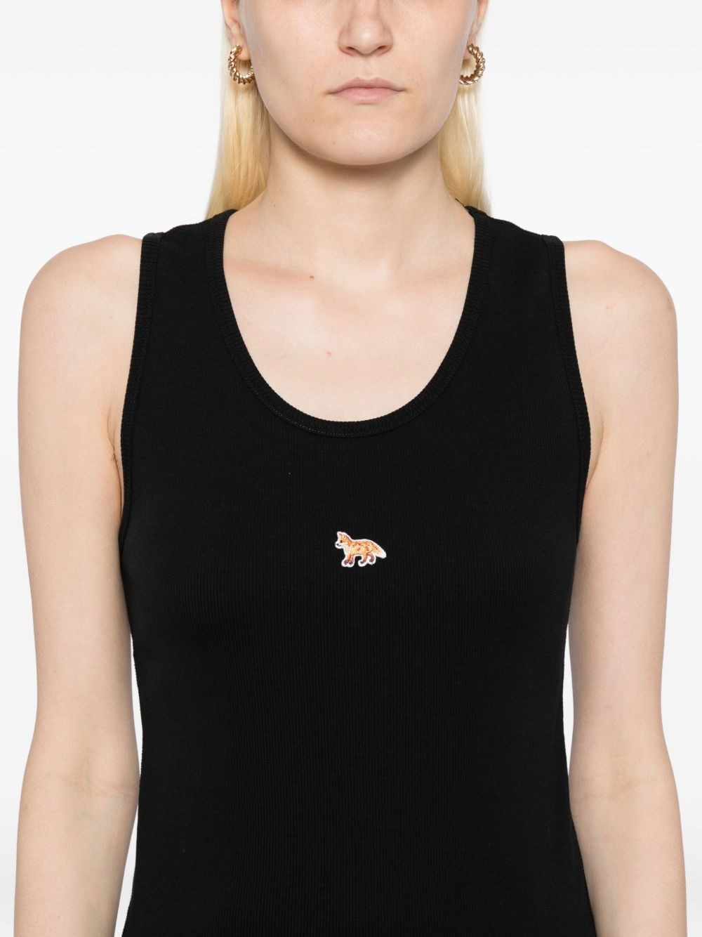 fox-embroidered tank top - 5
