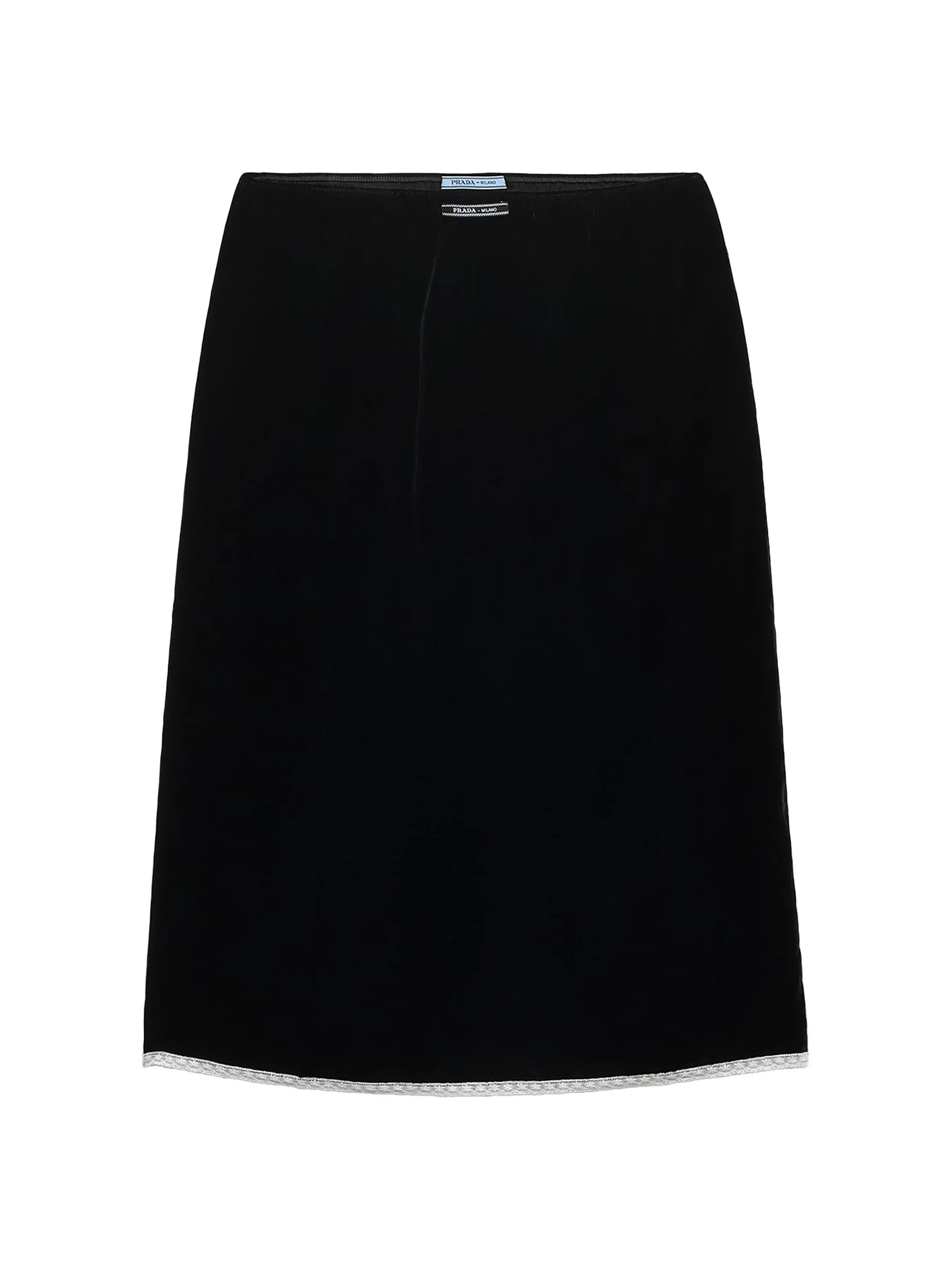 Women's Velvet Underskirt - Black - 1
