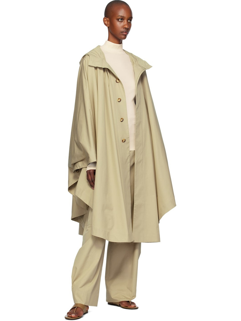 LA COLLECTION Beige Odin Trench Coat outlook