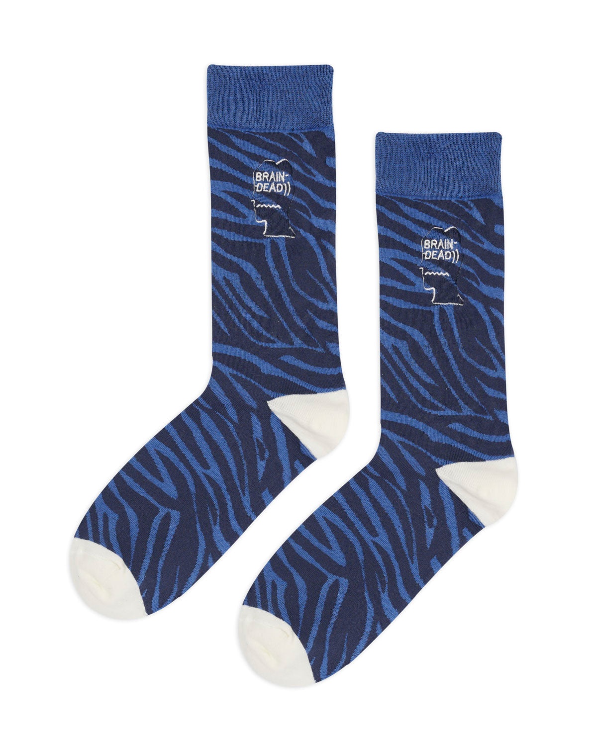 Logohead Dress Socks - Blue Zebra - 1