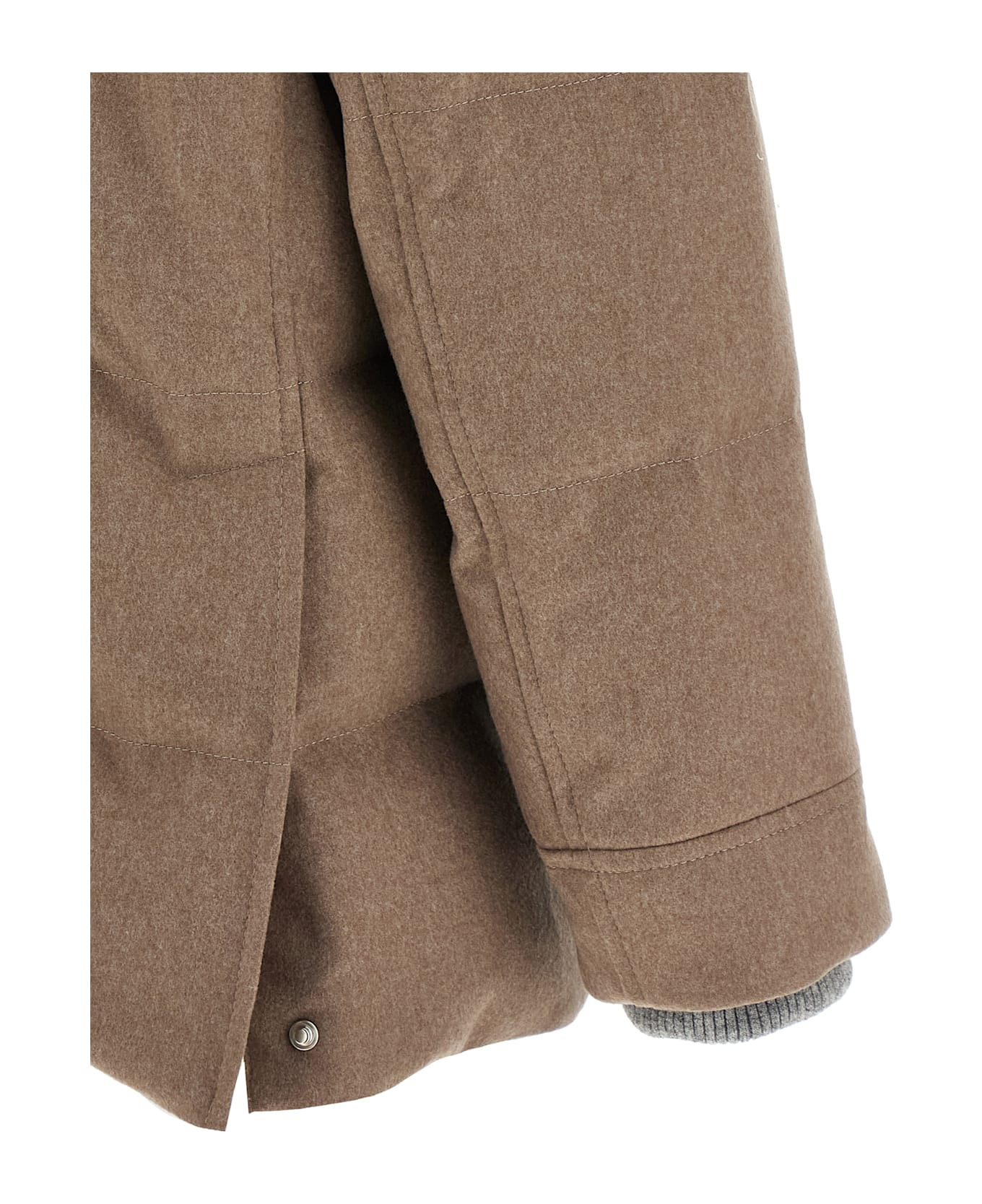 Flannel Down Jacket - 5