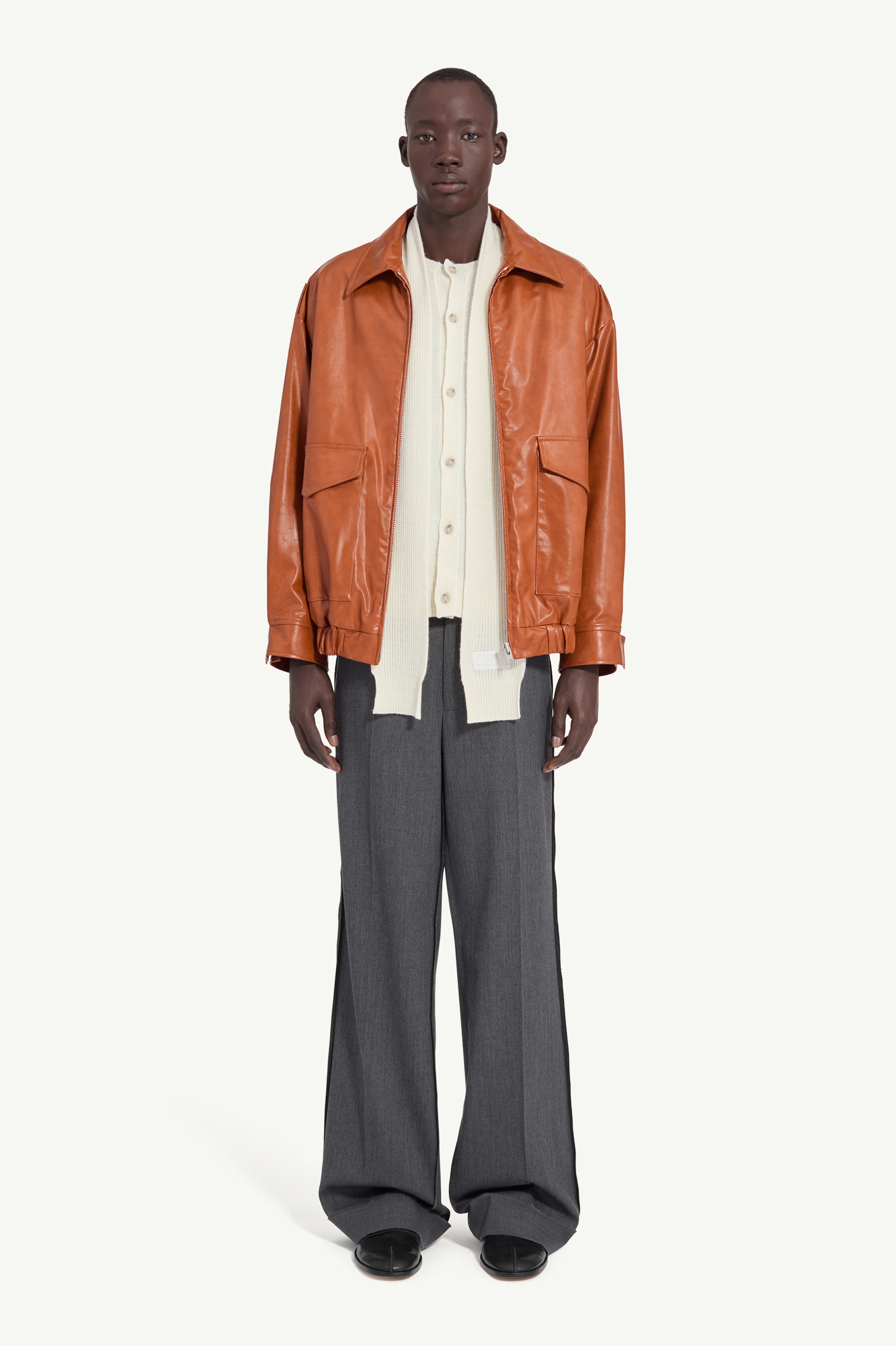 Faux leather jacket - 6