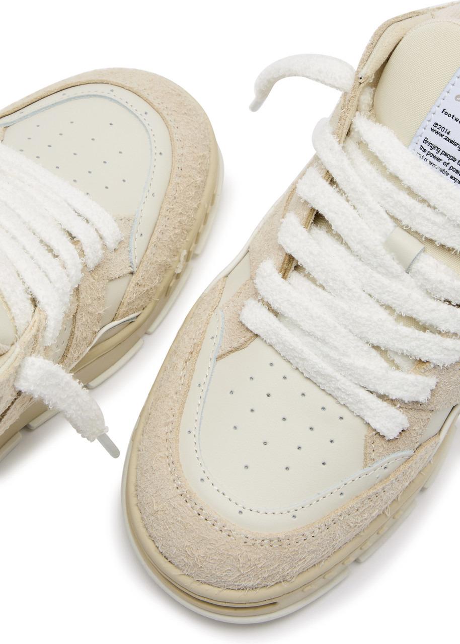 Axel Arigato Area Lo Fluffy Panelled Leather Sneakers - 3