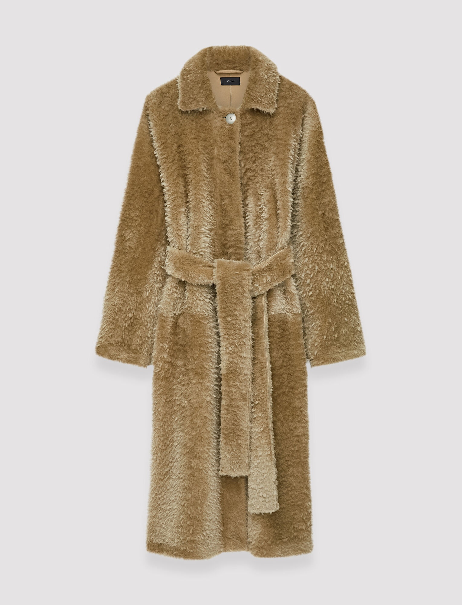 Textured Shearling Cail Coat - 1