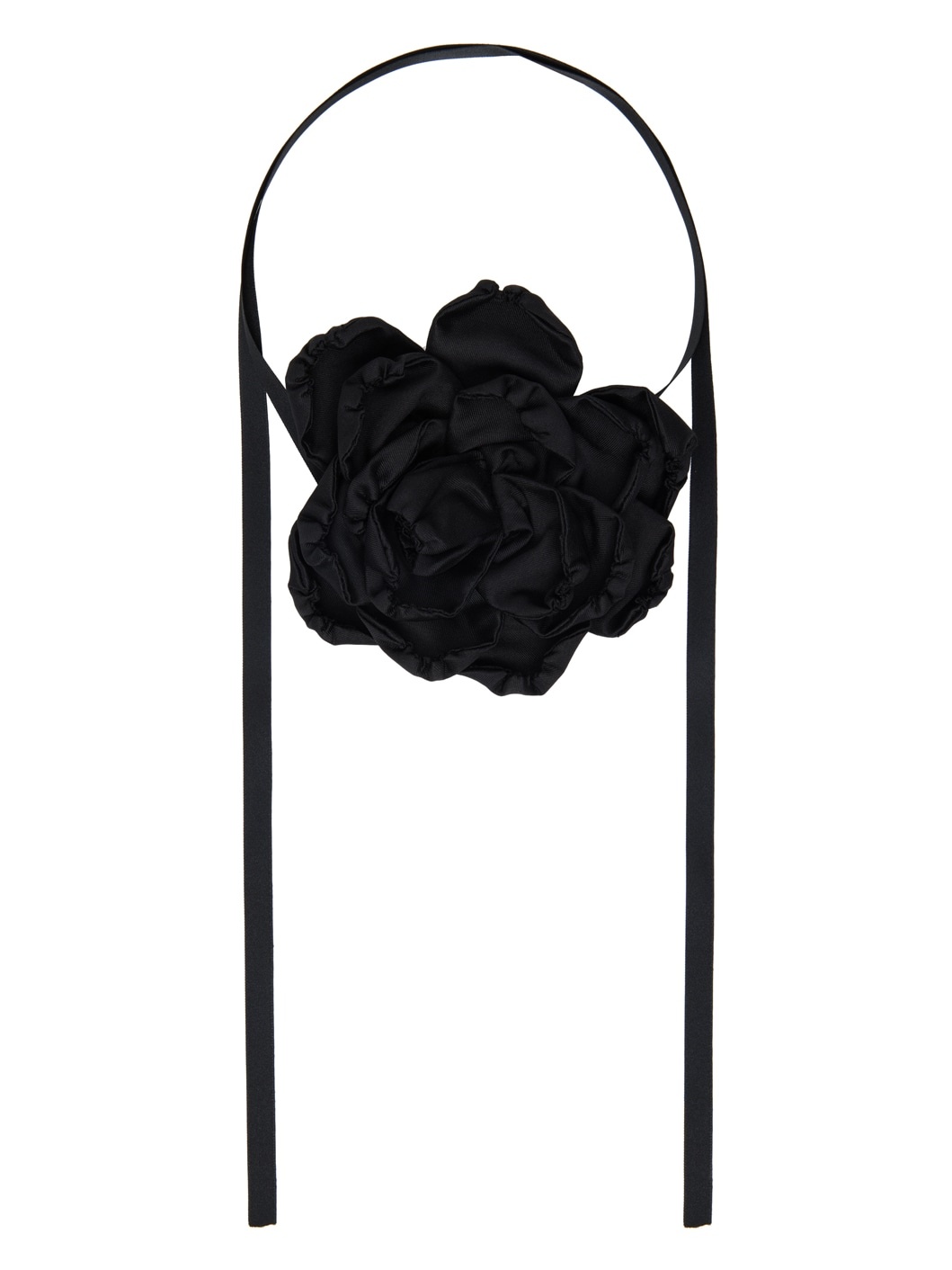 Black Floral Necklace - 1