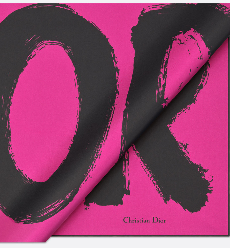 Miss Dior Graffiti 90 Square Scarf 6