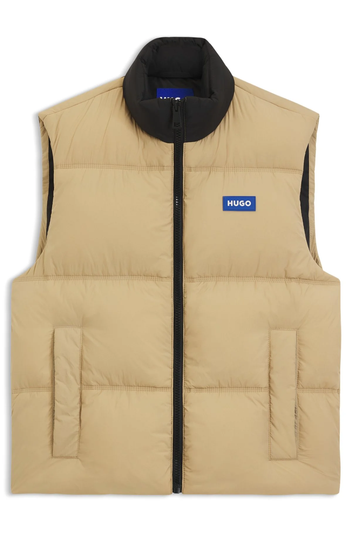 LOGO-LABEL GILET WITH WATER-REPELLENT FINISH - 1