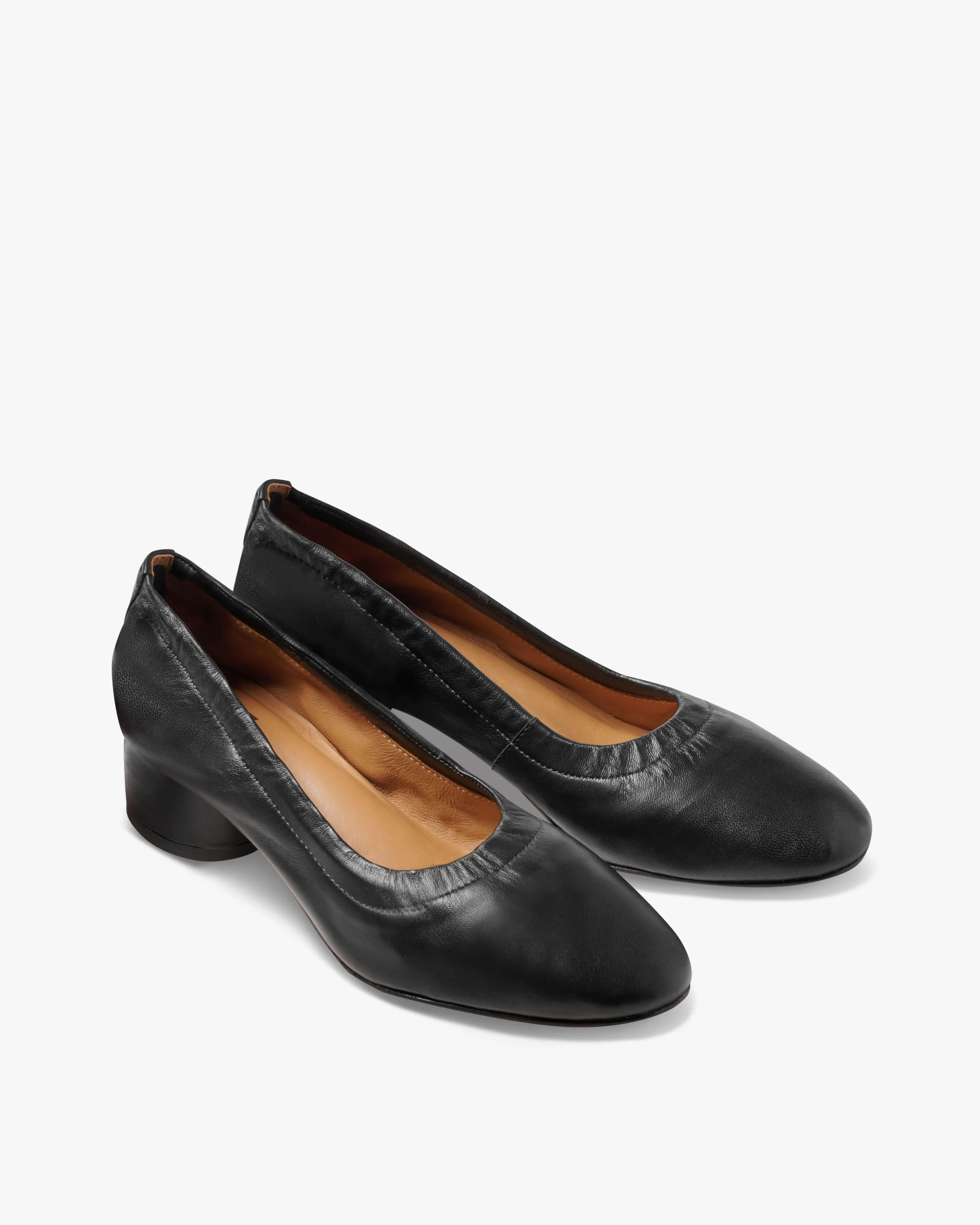 Lina Leather Ballet Heel - 1