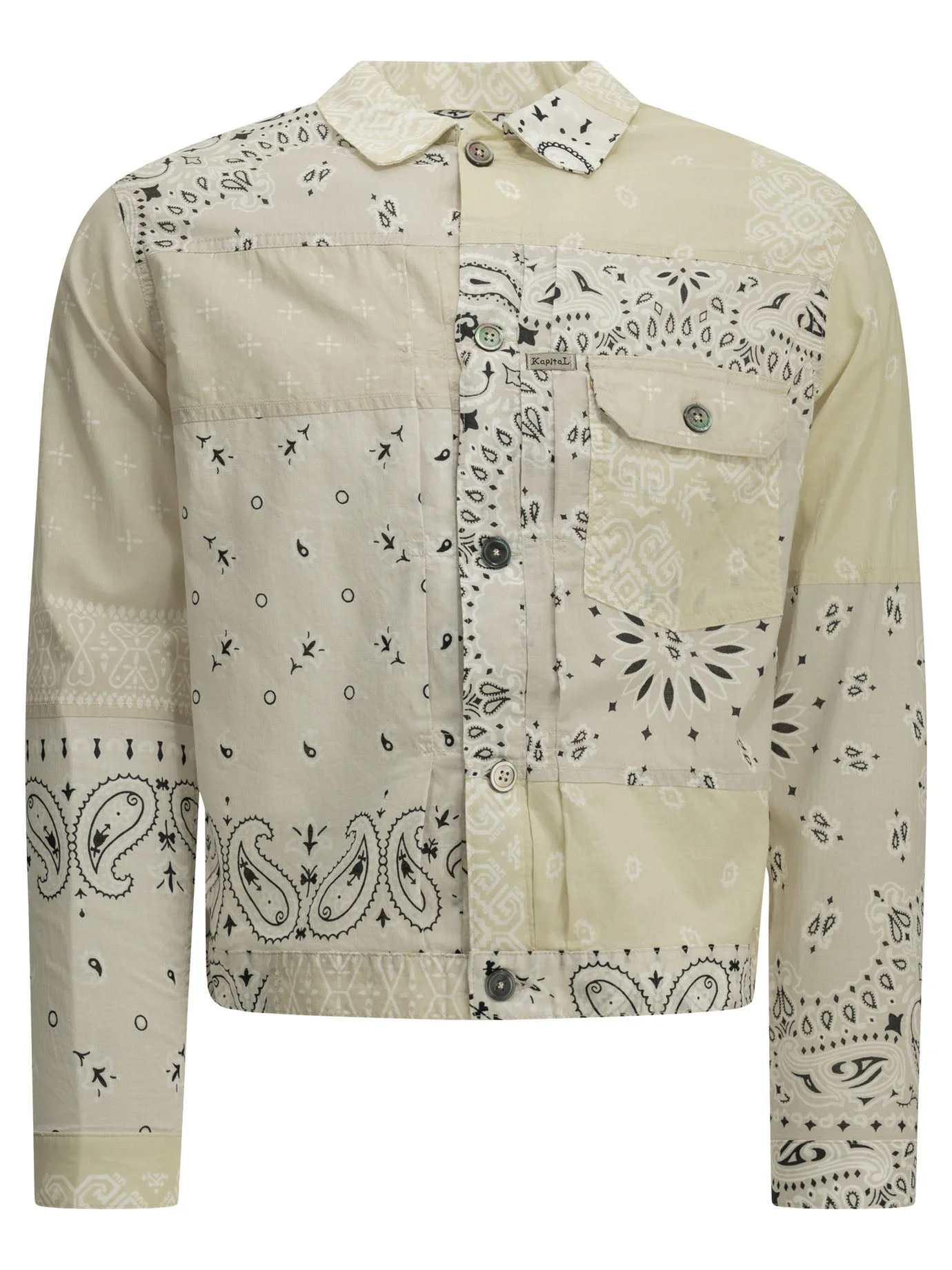 Kapital Bandana Patchwork Jacket Beige - 1