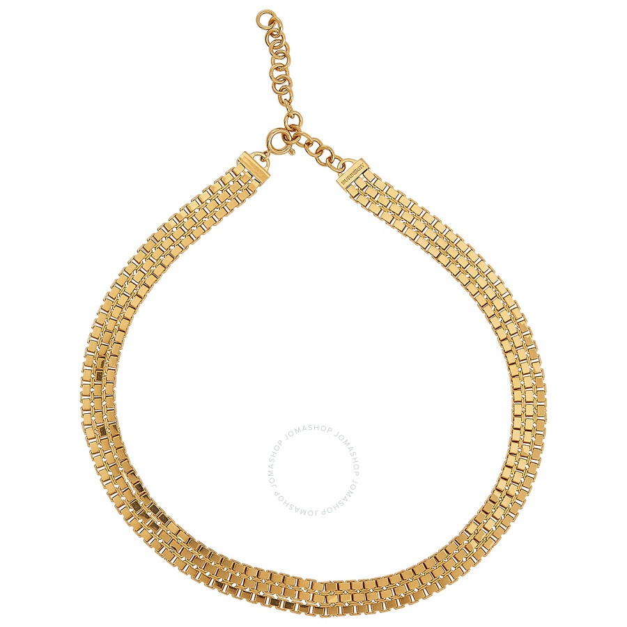 Burberry Ladies Light Gold Mesh Necklace - 1