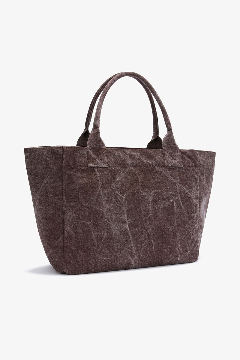 GANNI BROWN MEDIUM WESTERN BOOT TOTE outlook