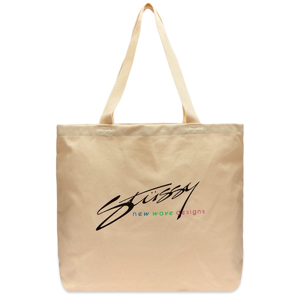 Stussy New Wave Designs Canvas Tote - 1