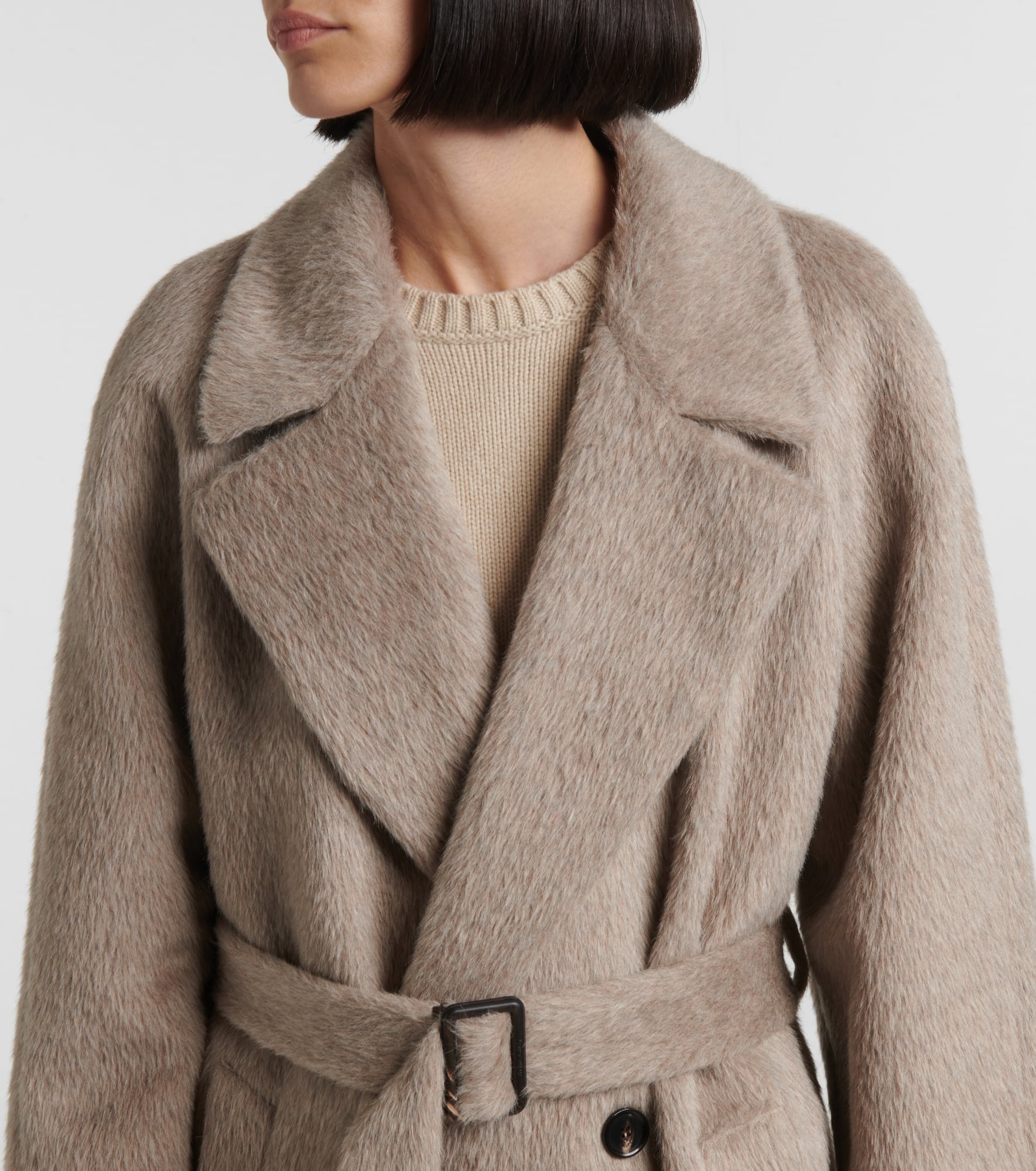 Foster alpaca and wool trench coat - 4