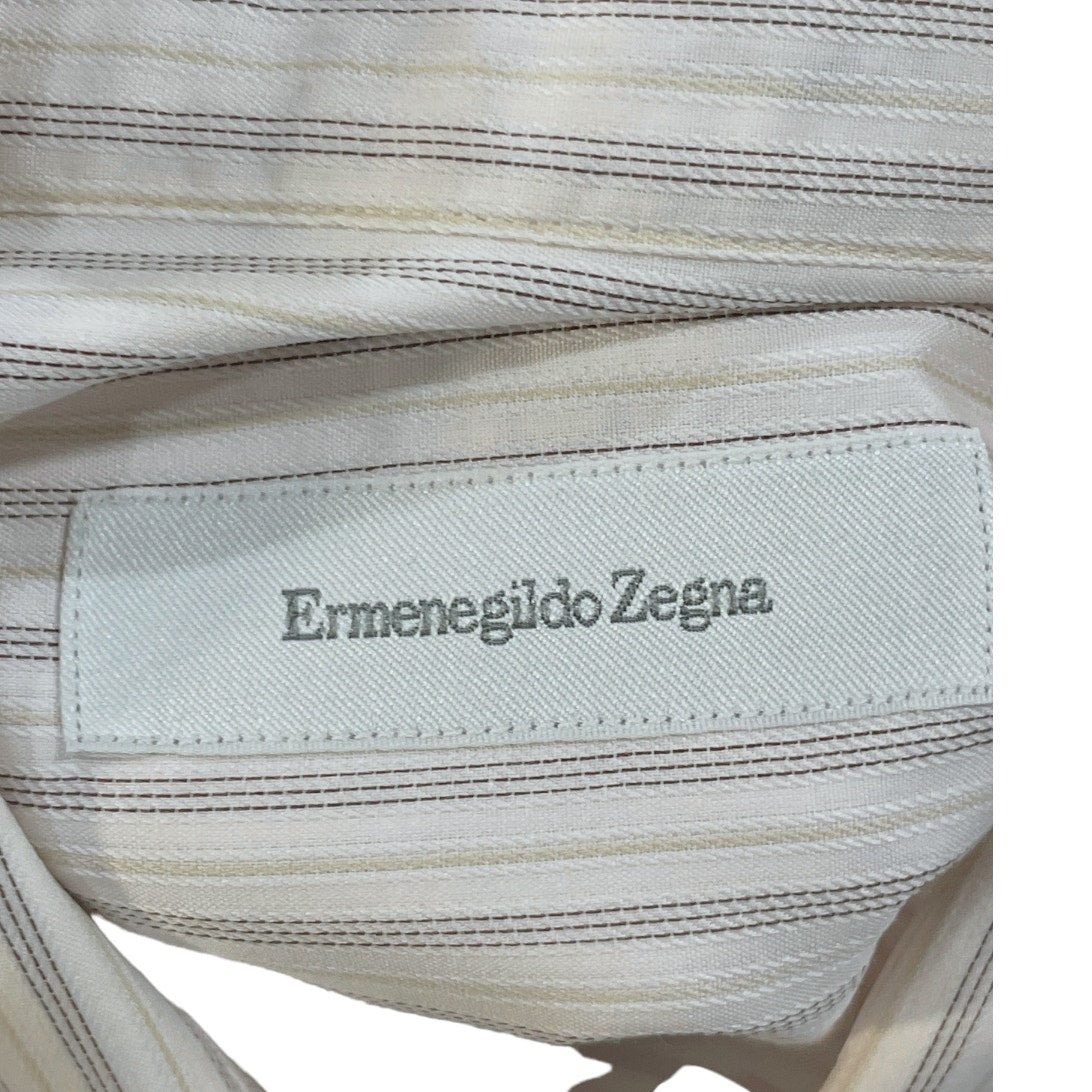 Ermenegildo Zegna Long Sleeve Shirt - Striped - 7