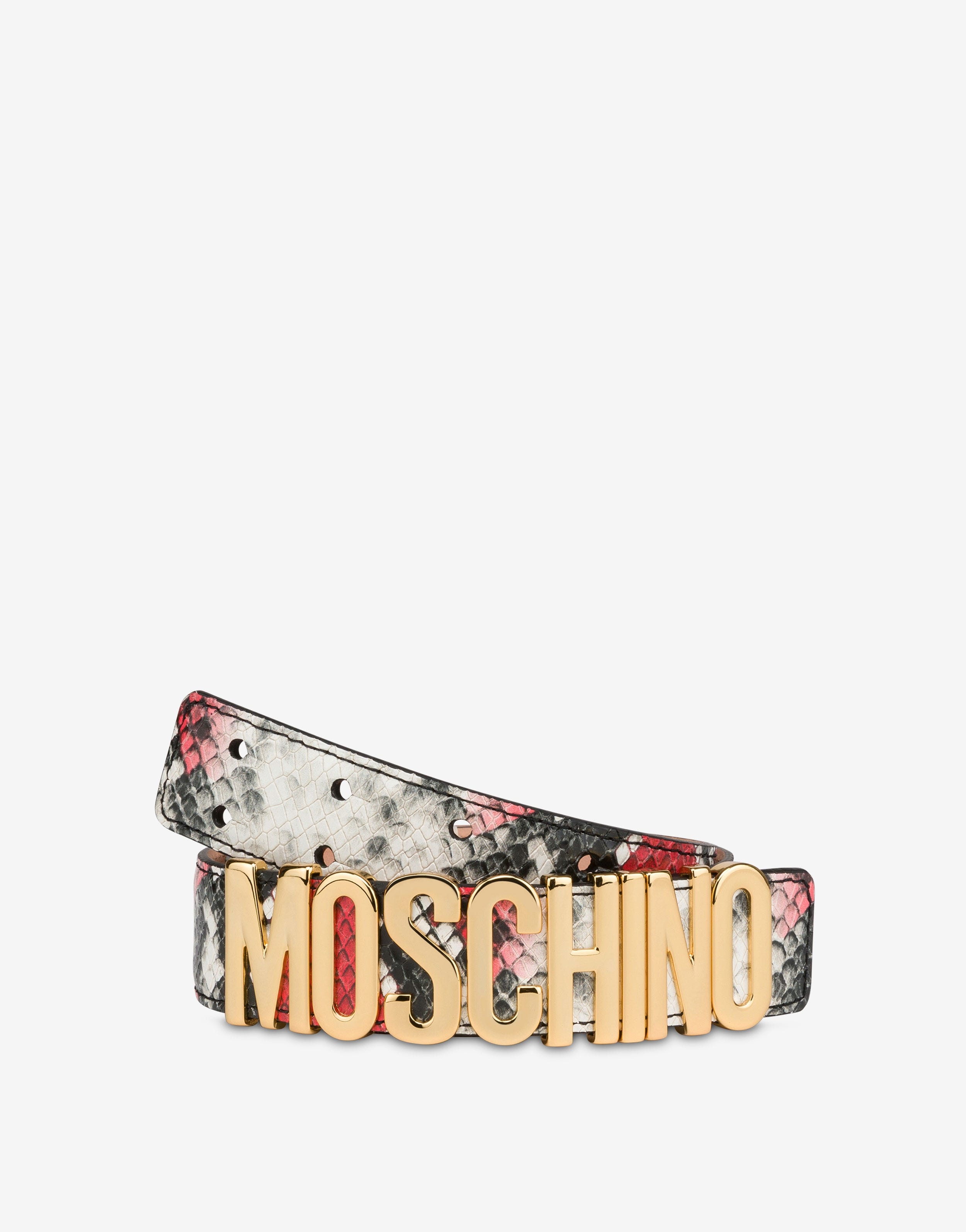 LOGO LETTERING PYTHON-PRINT BELT - 3