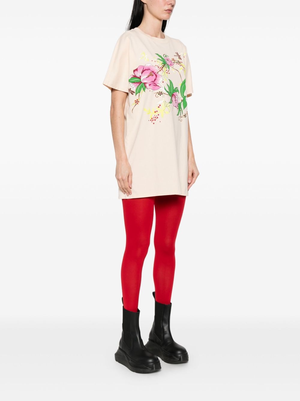Peonies mini dress - 3