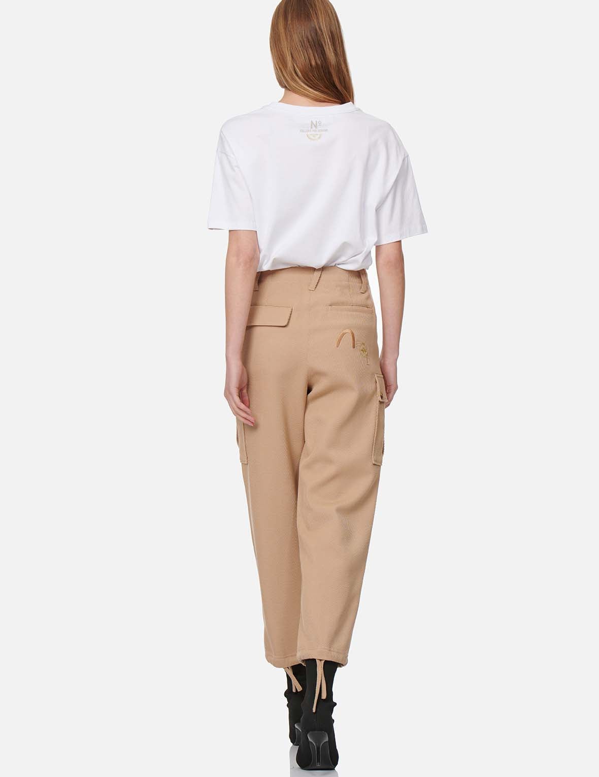 Seagull Embroidered Cargo Twill Pants - 6