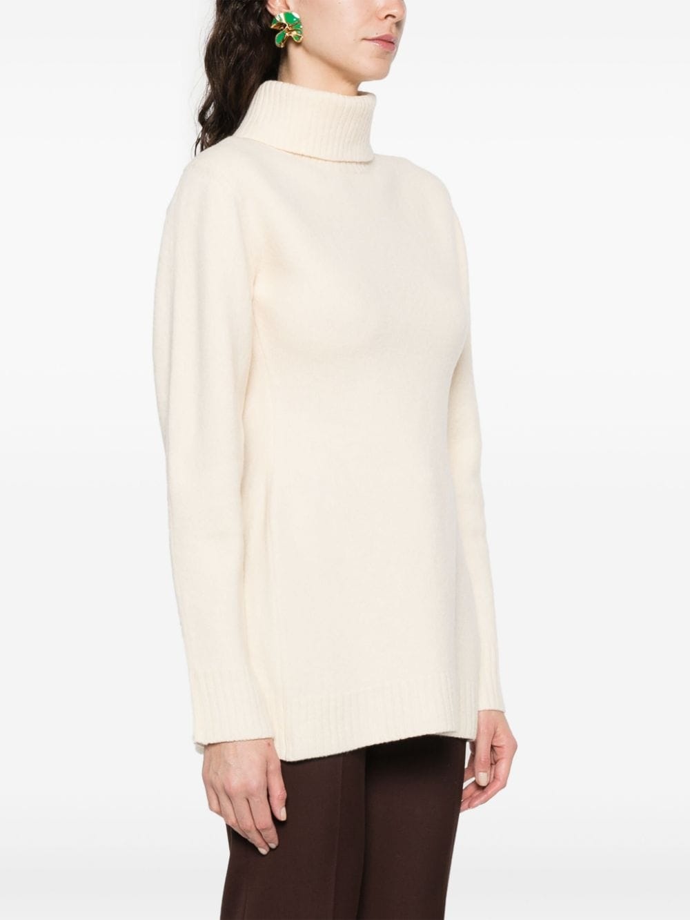 roll-neck wool jumper - 3