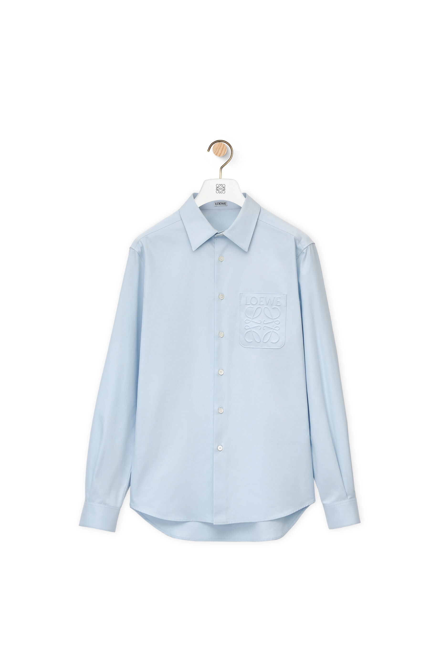 Anagram debossed shirt in cotton - 1