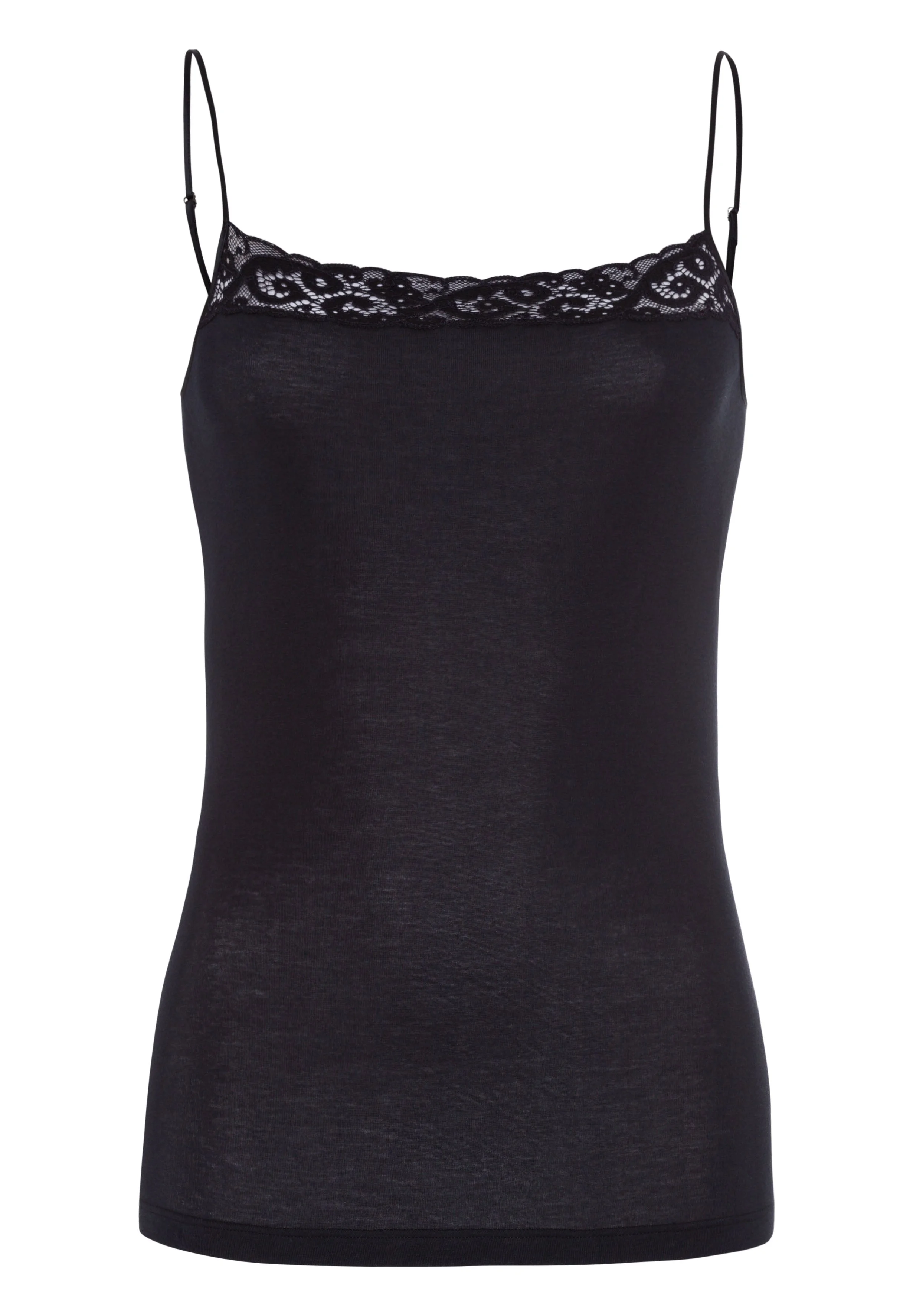 Moments Lace Trim Cotton Camisole - 1