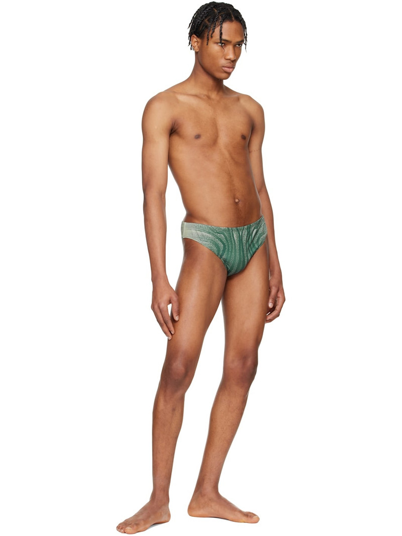 Jean Paul Gaultier Blue 'The Spirale' Swim Briefs outlook