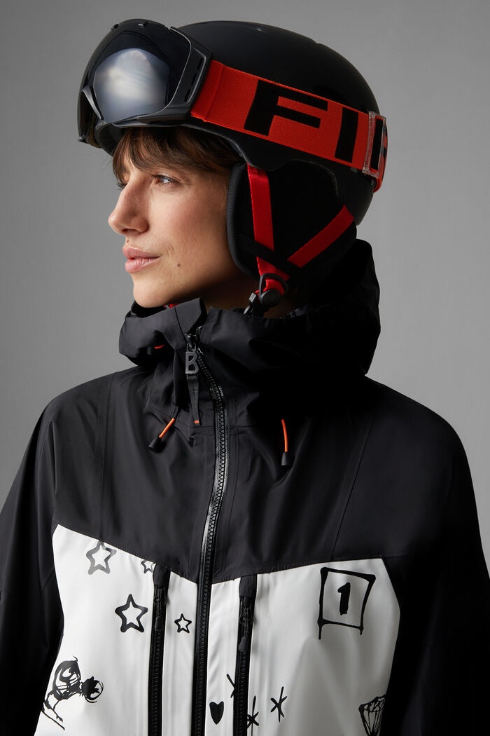 Fioma Ski overalls in Black/White - 4