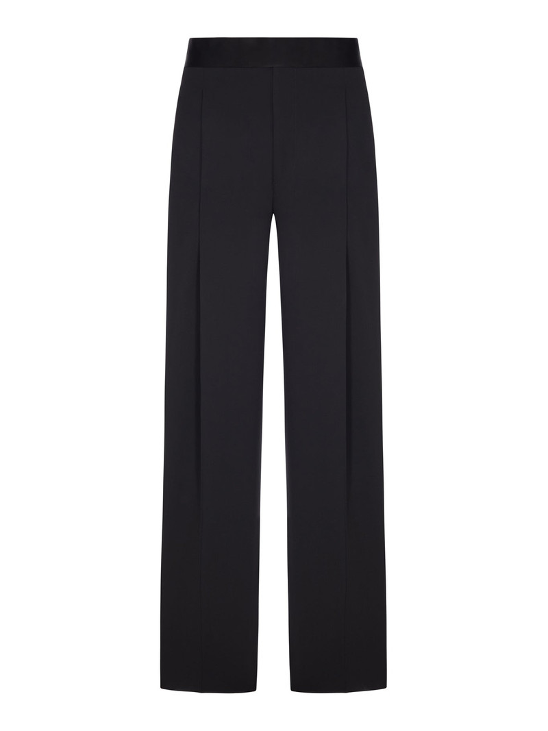PALAZZO TROUSERS IN FABRIC WITH PLEATS 1