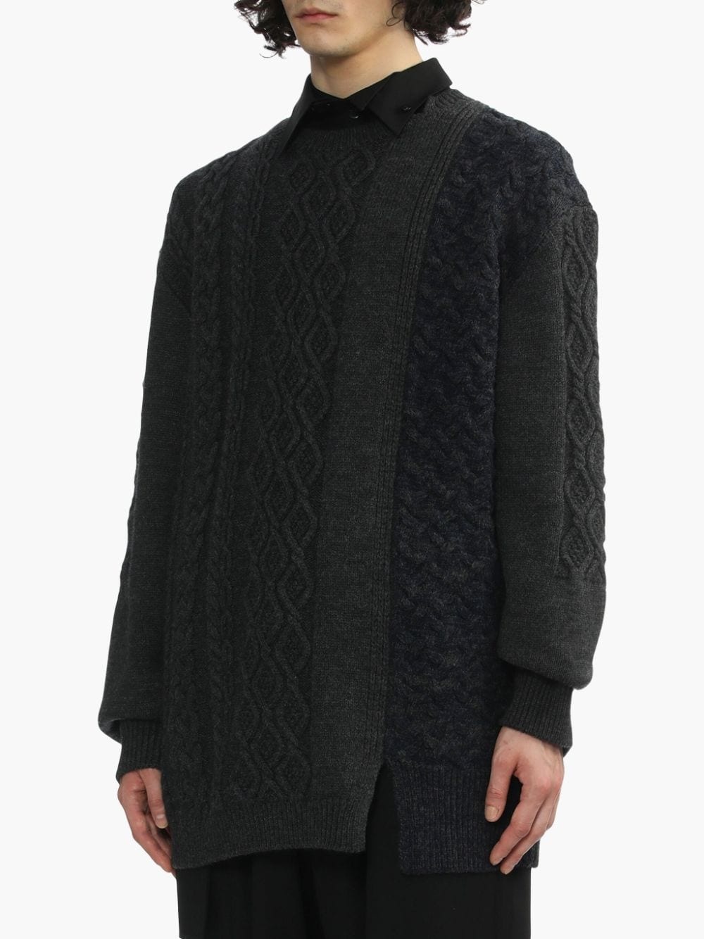 panelled jumper - 3