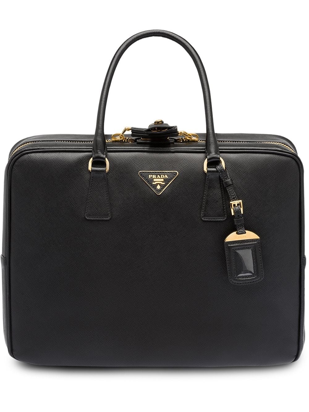 Saffiano logo suitcase - 1