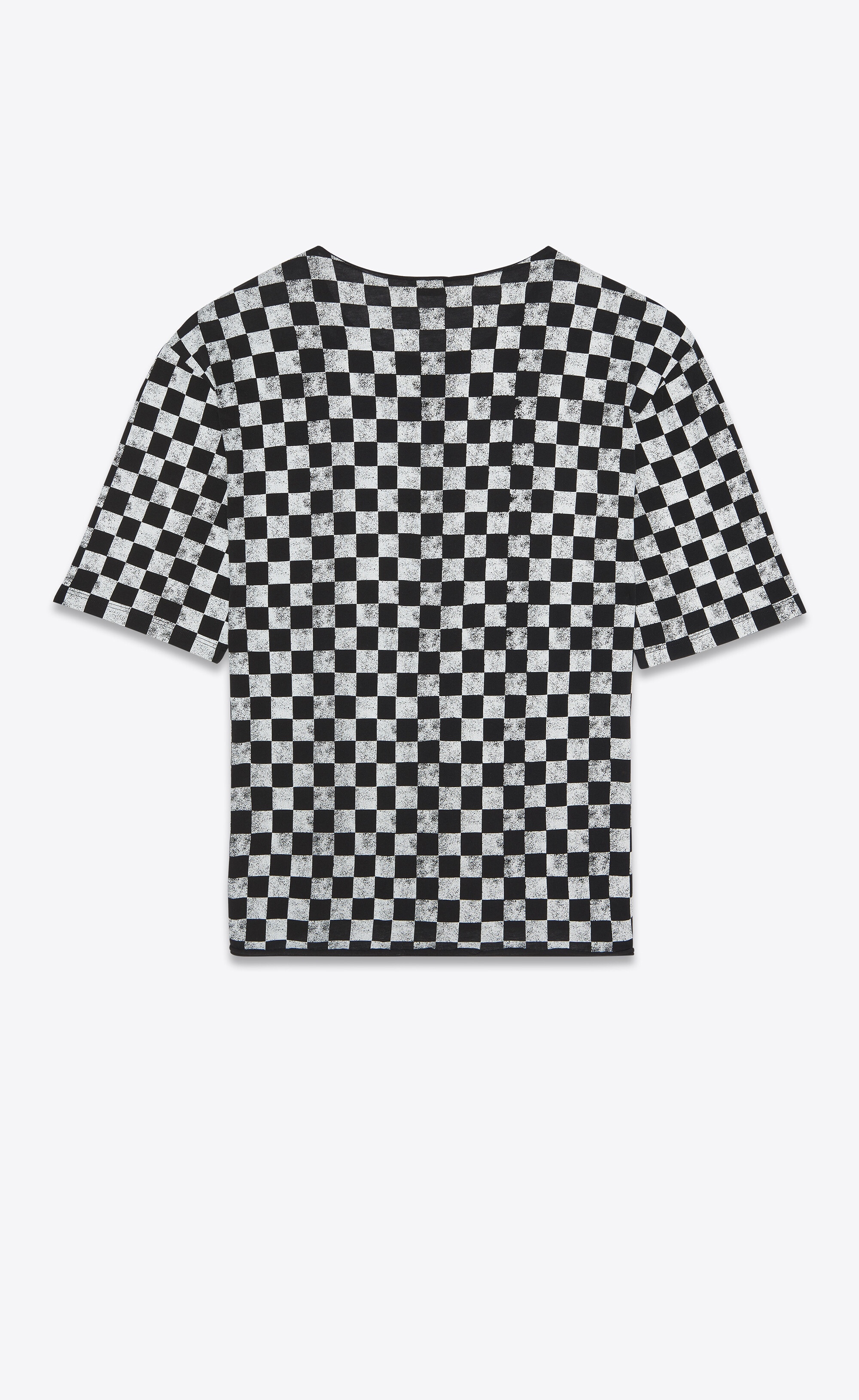 saint laurent checkerboard t-shirt - 2