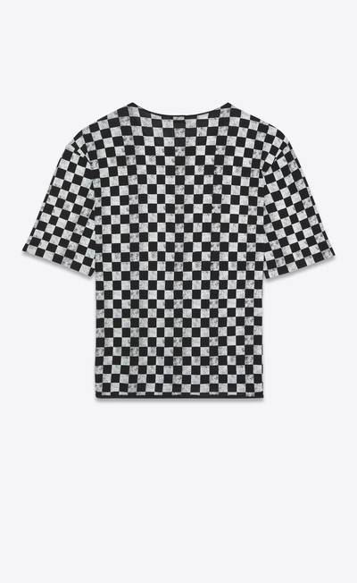 SAINT LAURENT saint laurent checkerboard t-shirt outlook