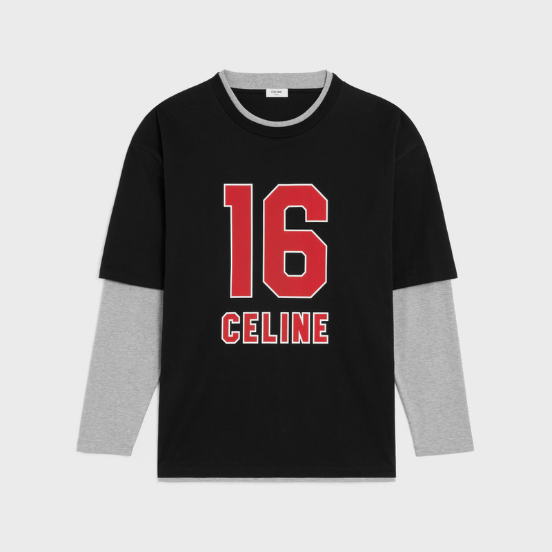 CELINE Celine 16 skater t-shirt in cotton jersey | REVERSIBLE