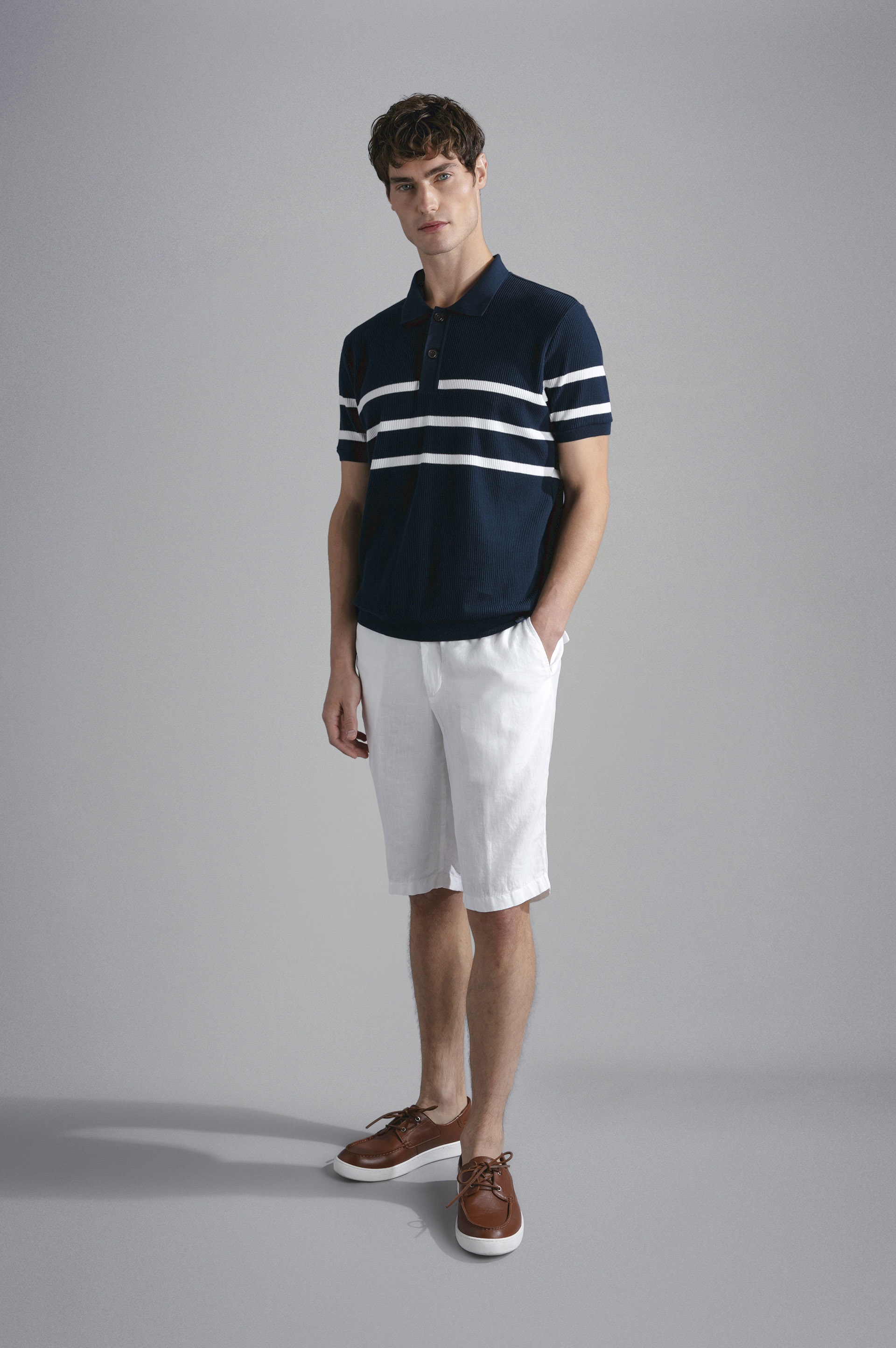 LINEN BERMUDA SHORTS - 2