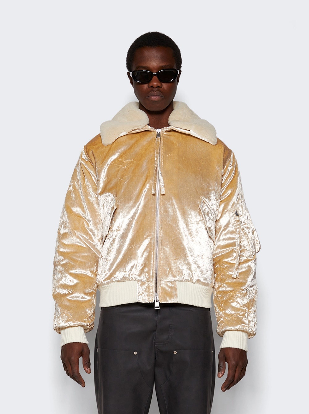 Boxy Fit Jacket Champagne - 3